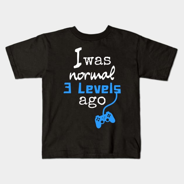 Gaming Funny Level Kids T-Shirt by Imutobi